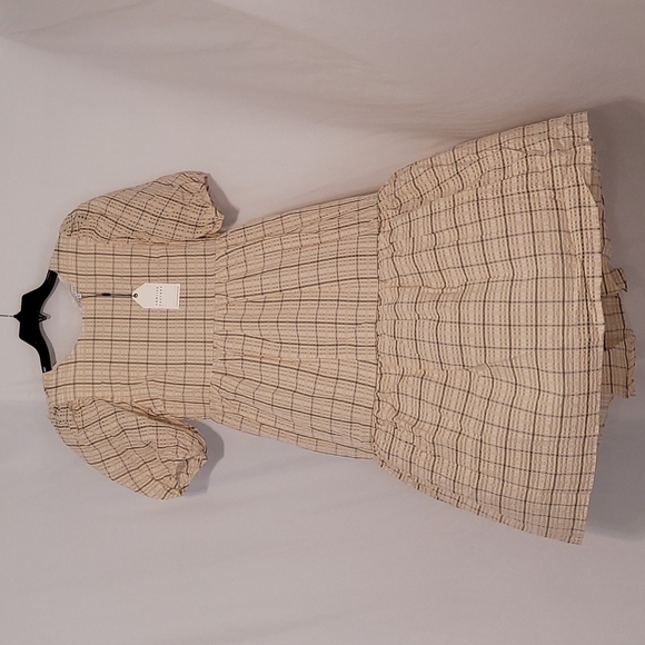 ENGLISH Factory Brown Plaid Babydoll Dress - Picture 7 of 11